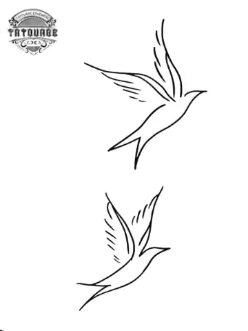 tatouage ephemere 2 oiseau Tatouage éphémère 2 oiseau