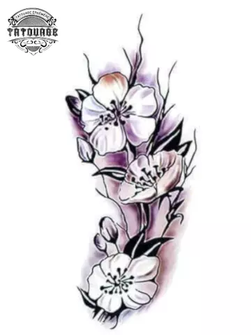 tatouage ephemere 3 fleurs Tatouage éphémère 3 fleurs