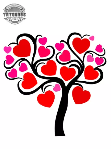 tatouage ephemere arbre coeur Tatouage éphémère arbre coeur