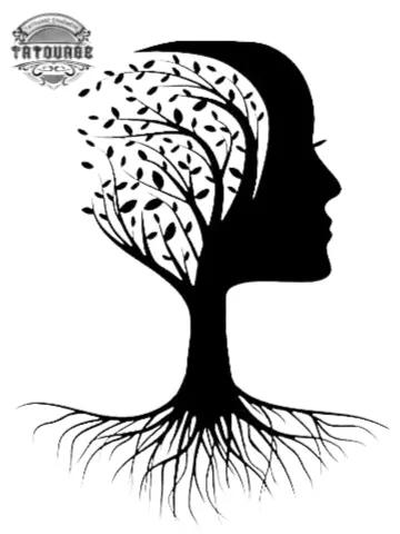 Tatouage éphémère arbre de vie femme