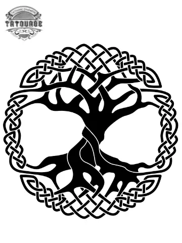 tatouage ephemere arbre de vie viking Tatouage éphémère arbre de vie viking