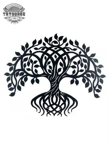 Tatouage éphémère arbre de vie