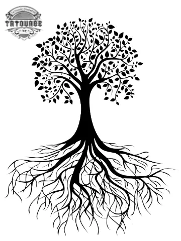 tatouage ephemere arbre et racine Tatouage éphémère arbre et racine