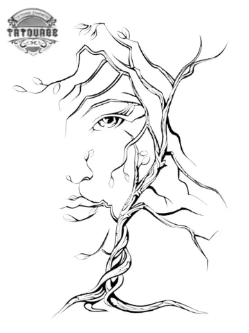 tatouage ephemere arbre femme Tatouage éphémère arbre femme