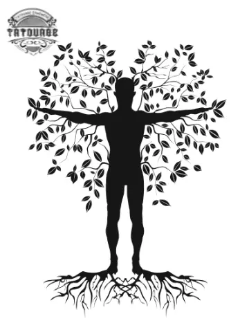tatouage ephemere arbre homme Tatouage éphémère arbre homme