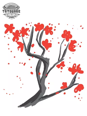 tatouage ephemere arbre japonais femme Tatouage éphémère arbre japonais femme