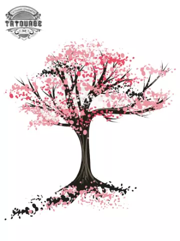 tatouage ephemere arbre japonais Tatouage éphémère arbre japonais