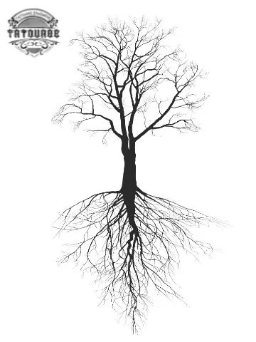 tatouage ephemere arbre racine Tatouage éphémère arbre racine
