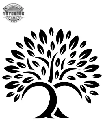 tatouage ephemere arbre simple Tatouage éphémère arbre simple
