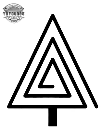 tatouage ephemere arbre triangle Tatouage éphémère arbre triangle