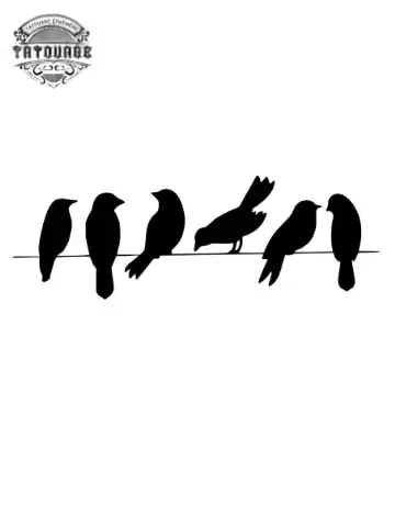 tatouage ephemere bracelet oiseau Tatouage éphémère bracelet oiseau