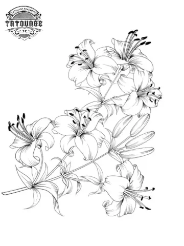 tatouage ephemere fleur de lys Tatouage éphémère fleur de lys