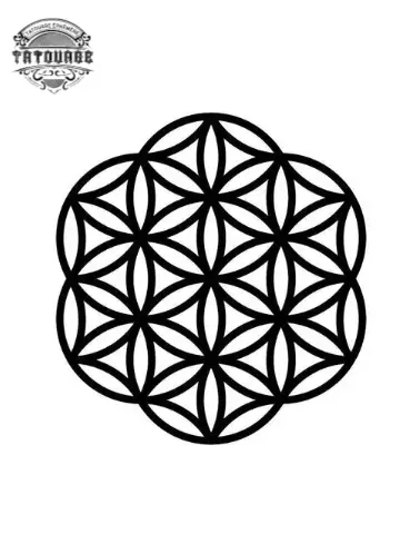 tatouage ephemere fleur de vie Tatouage éphémère fleur de vie