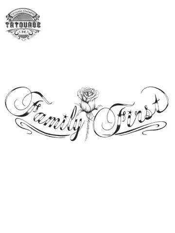 tatouage ephemere fleur famille Tatouage éphémère fleur famille