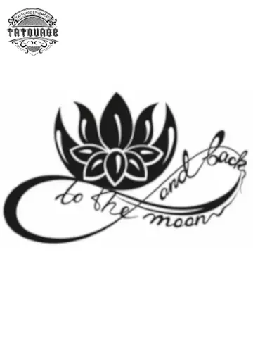 tatouage ephemere fleur infini Tatouage éphémère fleur infini