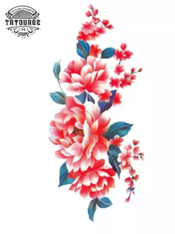 tatouage ephemere fleur japonais Tatouage éphémère fleur japonais