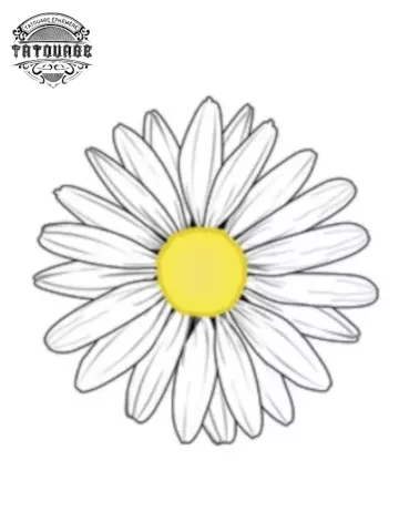 tatouage ephemere fleur marguerite Tatouage éphémère fleur marguerite