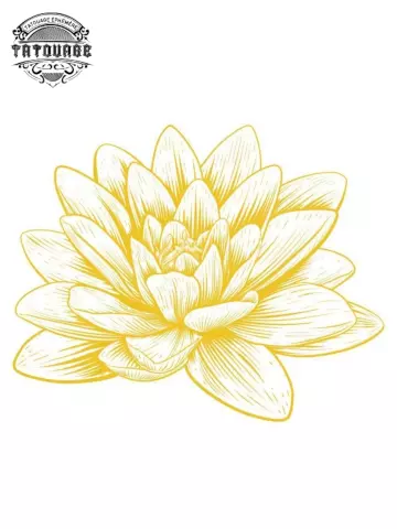 tatouage ephemere fleur nenuphar Tatouage éphémère fleur nénuphar