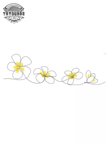 Tatouage éphémère fleur Orchidée