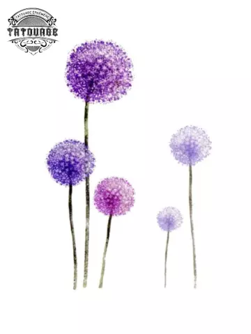 tatouage ephemere fleur pissenlit Tatouage éphémère fleur pissenlit