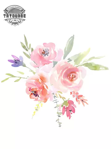 tatouage ephemere fleur sans contour Tatouage éphémère fleur sans contour