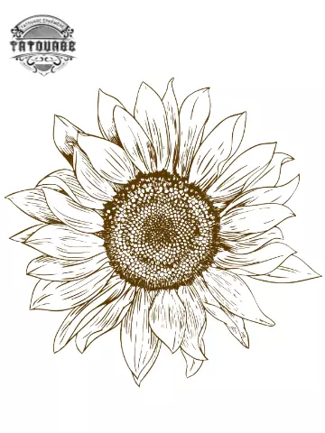 tatouage ephemere fleur tournesol Tatouage éphémère fleur tournesol