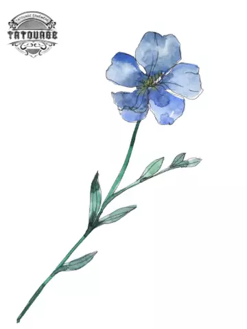 tatouage ephemere fleur veronique Tatouage éphémère fleur veronique