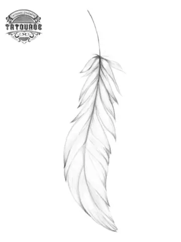 tatouage ephemere la plume blanche Tatouage éphémère plume blanche