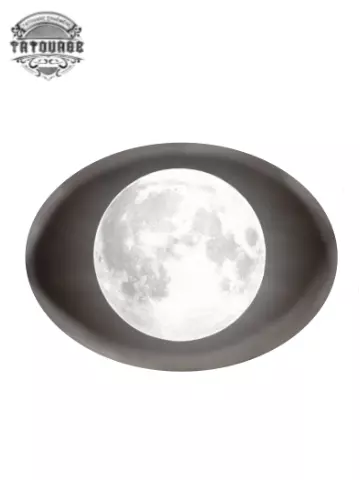 tatouage ephemere lune blanc Tatouage éphémère lune blanc