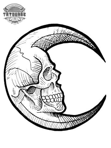 tatouage ephemere lune homme Tatouage éphémère lune homme