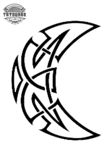 tatouage ephemere lune maorie Tatouage éphémère lune maorie