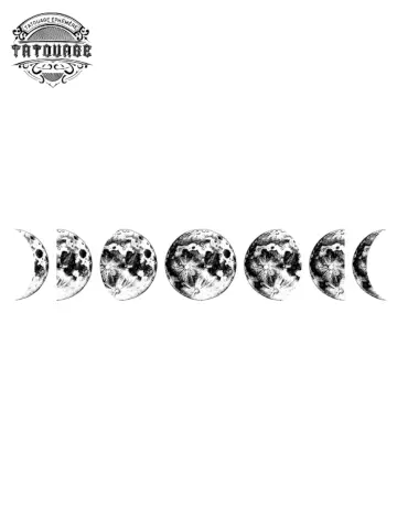 tatouage ephemere lune naissance Tatouage éphémère lune naissance