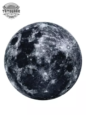 tatouage ephemere lune pleine Tatouage éphémère lune pleine