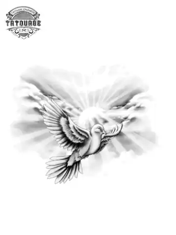 tatouage ephemere nuage oiseau Tatouage éphémère nuage oiseau