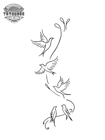 tatouage ephemere oiseau 5 Tatouage éphémère oiseau 5