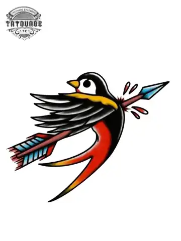 tatouage ephemere oiseau deces Tatouage éphémère oiseau décès