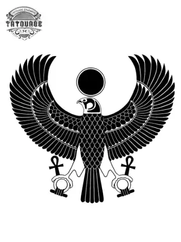 tatouage ephemere oiseau egyptien Tatouage éphémère oiseau égyptien