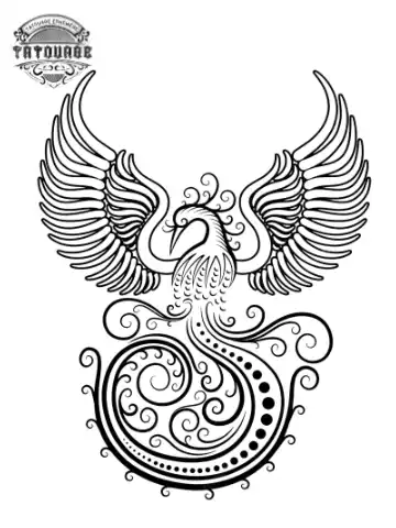 tatouage ephemere oiseau lyre Tatouage éphémère oiseau lyre