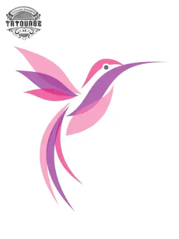 tatouage ephemere oiseau rose Tatouage éphémère oiseau rose