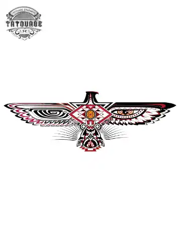 tatouage ephemere oiseau tonnerre Tatouage éphémère oiseau tonnerre