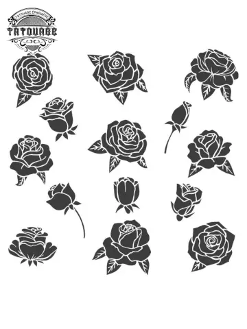 Tatouage éphémère petite rose