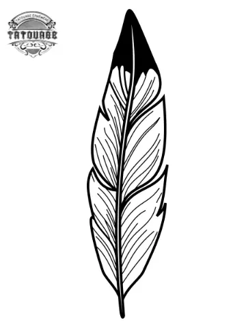 Tatouage éphémère plume d’aigle
