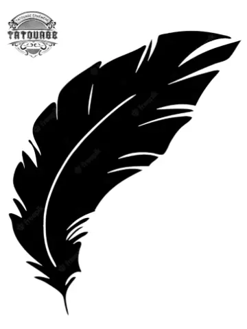 Tatouage éphémère plume homme