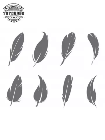 tatouage ephemere plume minimaliste Tatouage éphémère plume minimaliste