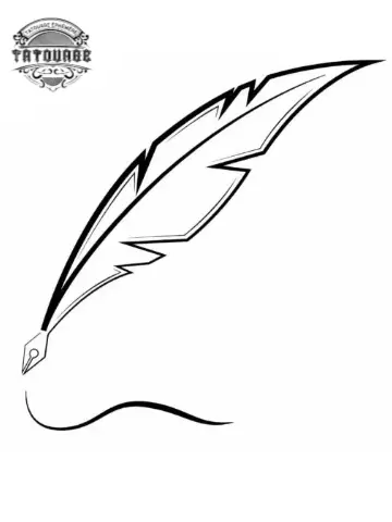 tatouage ephemere plume pour ecrire Tatouage éphémère plume pour écrire