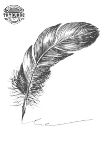 tatouage ephemere plume qui ecrit Tatouage éphémère plume qui écrit