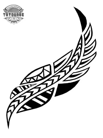 tatouage ephemere plume tribal homme Tatouage éphémère plume tribal homme