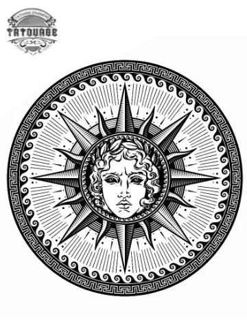 tatouage ephemere roi soleil Tatouage éphémère roi soleil