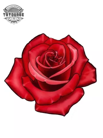 tatouage ephemere rose 3D Tatouage éphémère rose 3d