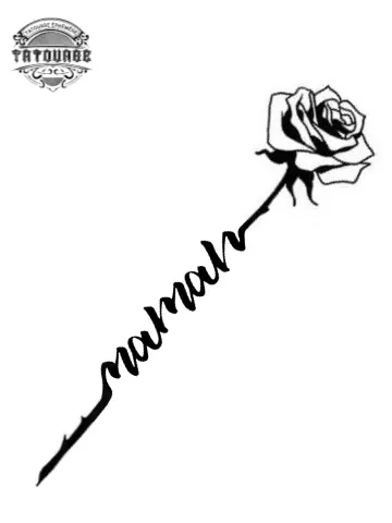 tatouage ephemere rose maman Tatouage éphémère rose maman